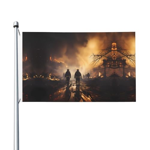 90 x 150 cm große Feuerwehrmann-Flaggen, farbecht, für Innen- und Außenbereich, mit Metallösen, für Zuhause, Urlaubsdekoration 90 x 150 cm große Feuerwehrmann-Flaggen, farbecht, für Innen- und Außenbereich, mit Metallösen, für Zuhause, Urlaubsdekoration von LiuMng