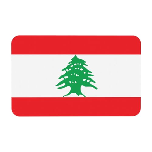 Badvorleger mit Libanon-Flagge, Kieselgur-Motiv, saugfähig, Duschmatte, Badezimmerläufer, Teppich, Bodenmatte, passt unter die Tür Badvorleger mit Libanon-Flagge, Kieselgur-Motiv, saugfähig, Duschmatte, Badezimmerläufer, Teppich, Bodenmatte, passt unter die Tür von LiuMng