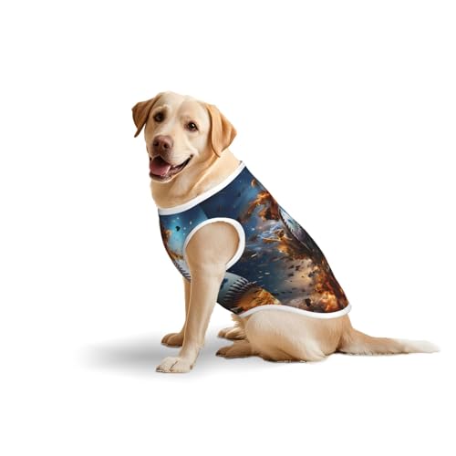 Baumwollweste für Haustiere, Größe 5XL, weich, leicht, mit Baseball-Druck, ärmelloses Tanktop für mittelgroße und große Hunde Baumwollweste für Haustiere, Größe 5XL, weich, leicht, mit Baseball-Druck, ärmelloses Tanktop für mittelgroße und große Hunde von LiuMng