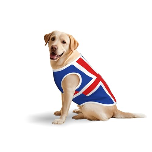 Baumwollweste mit Flagge Islands – weiche, leichte T-Shirts, Flagge von Island, ärmelloses Tanktop für mittelgroße und große Hunde Baumwollweste mit Flagge Islands – weiche, leichte T-Shirts, Flagge von Island, ärmelloses Tanktop für mittelgroße und große Hunde von LiuMng