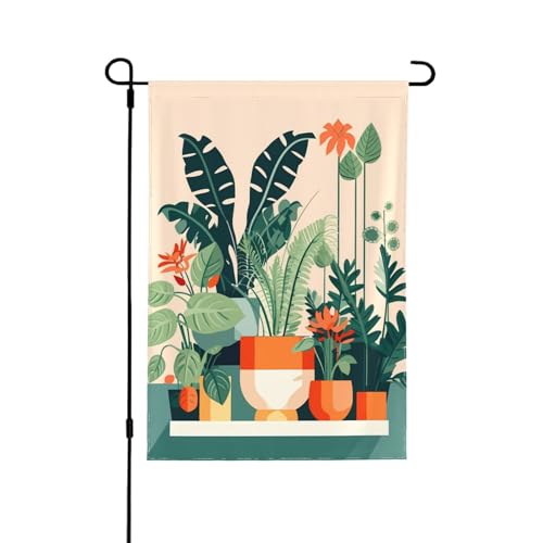 Cartoon kleine grüne Pflanze, doppelseitig, Gartenflagge – farbecht, Feiertagsbanner für Hofdekoration, Willkommensschild, 31,8 x 45,7 cm Cartoon kleine grüne Pflanze, doppelseitig, Gartenflagge – farbecht, Feiertagsbanner für Hofdekoration, Willkommensschild, 31,8 x 45,7 cm von LiuMng