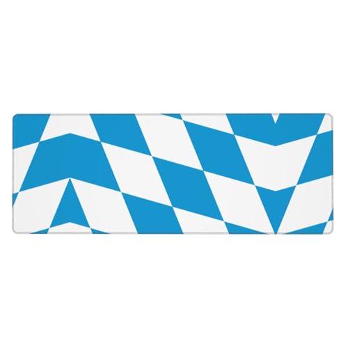 Erweitertes Gaming-Mauspad mit Bayerischer Flagge, großes Mauspad, verdicktes Tastatur-Pad, Schreibtischunterlage, 80 x 30 cm, XL Erweitertes Gaming-Mauspad mit Bayerischer Flagge, großes Mauspad, verdicktes Tastatur-Pad, Schreibtischunterlage, 80 x 30 cm, XL von LiuMng