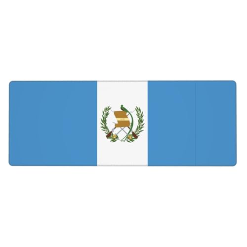 Erweitertes Gaming-Mauspad mit Flagge von Guatemala, großes Mauspad, verdicktes Tastatur-Pad, Schreibtischunterlage, 80 x 30 cm, XL Erweitertes Gaming-Mauspad mit Flagge von Guatemala, großes Mauspad, verdicktes Tastatur-Pad, Schreibtischunterlage, 80 x 30 cm, XL von LiuMng