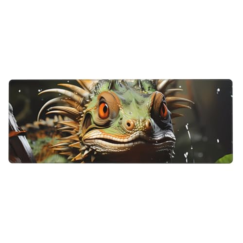 Erweitertes Gaming-Mauspad mit Spiny Lizards Print, großes Mauspad, verdicktes Tastatur-Pad, Schreibtischunterlage, 80 x 30 cm, XL Erweitertes Gaming-Mauspad mit Spiny Lizards Print, großes Mauspad, verdicktes Tastatur-Pad, Schreibtischunterlage, 80 x 30 cm, XL von LiuMng