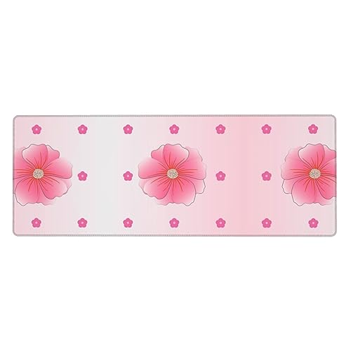 Erweitertes Gaming-Mauspad mit blühenden Nelken, großes Mauspad, verdicktes Tastatur-Pad, Schreibtischunterlage, 80 x 30 cm, XL Erweitertes Gaming-Mauspad mit blühenden Nelken, großes Mauspad, verdicktes Tastatur-Pad, Schreibtischunterlage, 80 x 30 cm, XL von LiuMng