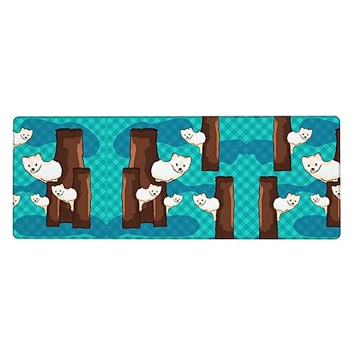 Erweitertes Gaming-Mauspad mit niedlichem kleinen Waschbär-Druck, großes Mauspad, verdicktes Tastatur-Pad, Schreibtischunterlage, 80 x 30 cm, XL Erweitertes Gaming-Mauspad mit niedlichem kleinen Waschbär-Druck, großes Mauspad, verdicktes Tastatur-Pad, Schreibtischunterlage, 80 x 30 cm, XL von LiuMng