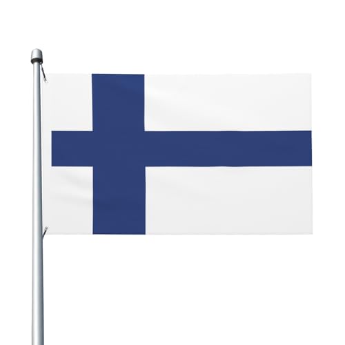 Finnische Flagge, 90 x 150 cm, farbecht, für Innen- und Außenbereich, Banner, mit Metallösen, für Zuhause, Urlaubsdekoration Finnische Flagge, 90 x 150 cm, farbecht, für Innen- und Außenbereich, Banner, mit Metallösen, für Zuhause, Urlaubsdekoration von LiuMng