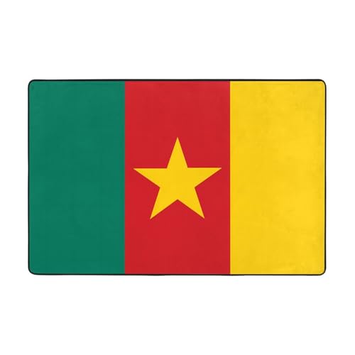 Fußmatte für den Innenbereich, 91,4 x 61 cm, Motiv: Flagge von Kamerun, rutschfest, saugfähig, weiche Teppiche, für Eingangsbereich, Küche, Badezimmer Fußmatte für den Innenbereich, 91,4 x 61 cm, Motiv: Flagge von Kamerun, rutschfest, saugfähig, weiche Teppiche, für Eingangsbereich, Küche, Badezimmer von LiuMng