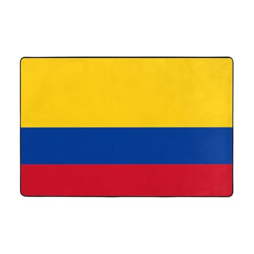 Fußmatte für den Innenbereich, 91,4 x 61 cm, Motiv: Flagge von Kolumbien, rutschfest, saugfähig, weiche Teppiche, für Eingangsbereich, Küche, Badezimmer Fußmatte für den Innenbereich, 91,4 x 61 cm, Motiv: Flagge von Kolumbien, rutschfest, saugfähig, weiche Teppiche, für Eingangsbereich, Küche, Badezimmer von LiuMng