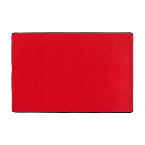 Fußmatte für den Innenbereich, 91,4 x 61 cm, einfarbig, roter Druck, rutschfest, saugfähig, weiche Teppiche, für Eingangsbereich, Küche, Badezimmer Fußmatte für den Innenbereich, 91,4 x 61 cm, einfarbig, roter Druck, rutschfest, saugfähig, weiche Teppiche, für Eingangsbereich, Küche, Badezimmer von LiuMng