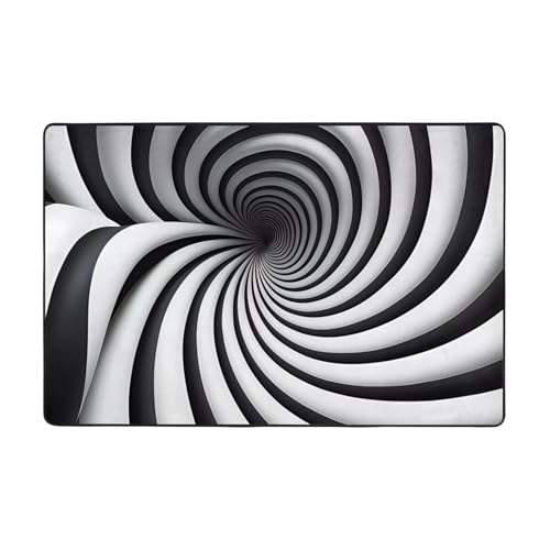 Fußmatte für den Innenbereich, 91,4 x 61 cm, spiralförmig, optische Täuschung, GIF-Druck, rutschfest, saugfähig, weiche Teppiche, für Eingangsbereich, Küche, Badezimmer Fußmatte für den Innenbereich, 91,4 x 61 cm, spiralförmig, optische Täuschung, GIF-Druck, rutschfest, saugfähig, weiche Teppiche, für Eingangsbereich, Küche, Badezimmer von LiuMng
