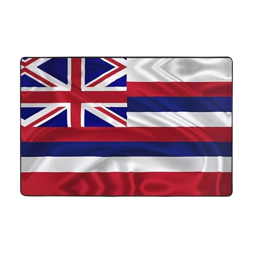 Fußmatte für den Innenbereich, Motiv: Flagge von Hawaii, 91,4 x 61 cm, rutschfest, saugfähig, weiche Teppiche, für Eingangsbereich, Küche, Badezimmer Fußmatte für den Innenbereich, Motiv: Flagge von Hawaii, 91,4 x 61 cm, rutschfest, saugfähig, weiche Teppiche, für Eingangsbereich, Küche, Badezimmer von LiuMng