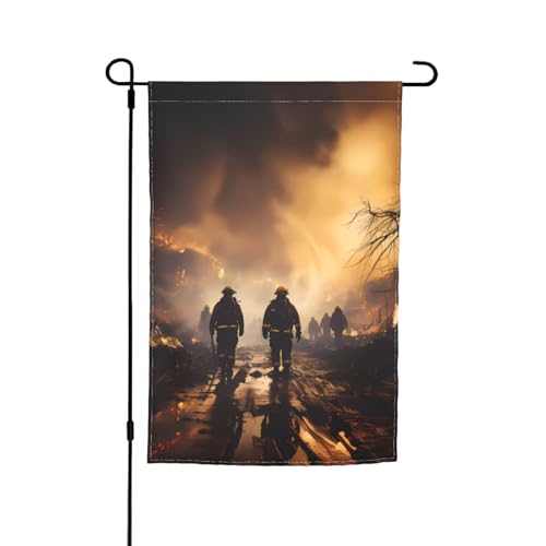 Gartenflagge mit Feuerwehrbekämpfung, 30,5 x 45,7 cm, doppelseitige saisonale Outdoor-Flaggen, für Hof, Veranda, Party-Dekoration Gartenflagge mit Feuerwehrbekämpfung, 30,5 x 45,7 cm, doppelseitige saisonale Outdoor-Flaggen, für Hof, Veranda, Party-Dekoration von LiuMng