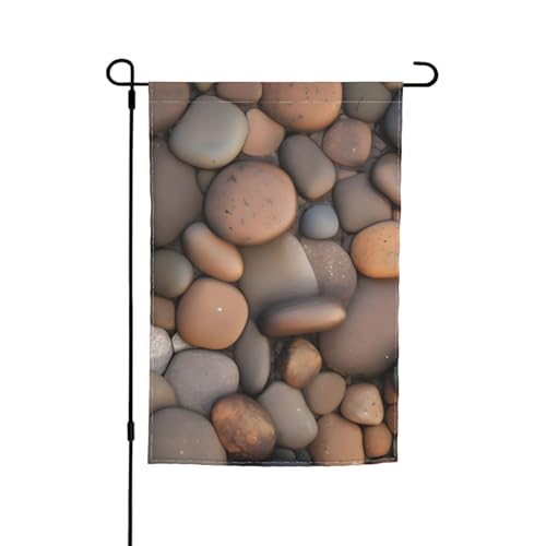 Gartenflagge mit Kieselsteinen, bedruckt, 30,5 x 45,7 cm, doppelseitige saisonale Outdoor-Flaggen, für Hof, Veranda, Party-Dekoration Gartenflagge mit Kieselsteinen, bedruckt, 30,5 x 45,7 cm, doppelseitige saisonale Outdoor-Flaggen, für Hof, Veranda, Party-Dekoration von LiuMng