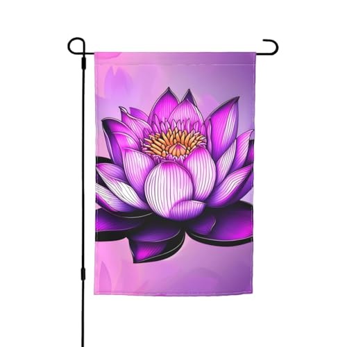 Gartenflagge mit Lotusdruck, 30,5 x 45,7 cm, doppelseitige saisonale Outdoor-Flaggen, für Hof, Veranda, Party-Dekoration Gartenflagge mit Lotusdruck, 30,5 x 45,7 cm, doppelseitige saisonale Outdoor-Flaggen, für Hof, Veranda, Party-Dekoration von LiuMng