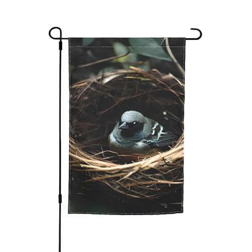 Gartenflagge mit Vogelnest, 30,5 x 45,7 cm, doppelseitige saisonale Outdoor-Flaggen, für Hof, Veranda, Party-Dekoration Gartenflagge mit Vogelnest, 30,5 x 45,7 cm, doppelseitige saisonale Outdoor-Flaggen, für Hof, Veranda, Party-Dekoration von LiuMng