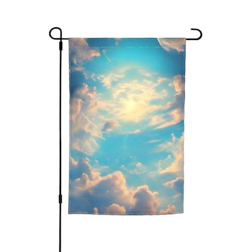 Gartenflagge mit Wolkenhimmel-Druck, 30,5 x 45,7 cm, doppelseitige saisonale Outdoor-Flaggen, für Hof, Veranda, Party-Dekoration Gartenflagge mit Wolkenhimmel-Druck, 30,5 x 45,7 cm, doppelseitige saisonale Outdoor-Flaggen, für Hof, Veranda, Party-Dekoration von LiuMng
