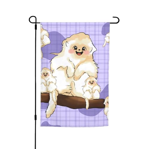 Gartenflagge mit niedlichem goldenem Affendruck, 30,5 x 45,7 cm, doppelseitige saisonale Outdoor-Flagge, für Hof, Veranda, Urlaubsdekoration Gartenflagge mit niedlichem goldenem Affendruck, 30,5 x 45,7 cm, doppelseitige saisonale Outdoor-Flagge, für Hof, Veranda, Urlaubsdekoration von LiuMng