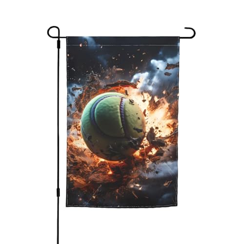 Lightning Fever Tennis-Druck Gartenflagge 30,5 x 45,7 cm – doppelseitige saisonale Outdoor-Flaggen, für Hof, Veranda, Party-Dekoration Lightning Fever Tennis-Druck Gartenflagge 30,5 x 45,7 cm – doppelseitige saisonale Outdoor-Flaggen, für Hof, Veranda, Party-Dekoration von LiuMng