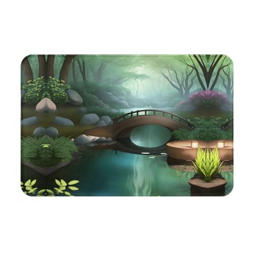 Little Bridge in The East Winter-Fußmatte, 40,6 x 61 cm, wasserabsorbierend, rutschfest, Fußmatten für Vorder- und Hintertür/Willkommensmatte Little Bridge in The East Winter-Fußmatte, 40,6 x 61 cm, wasserabsorbierend, rutschfest, Fußmatten für Vorder- und Hintertür/Willkommensmatte von LiuMng