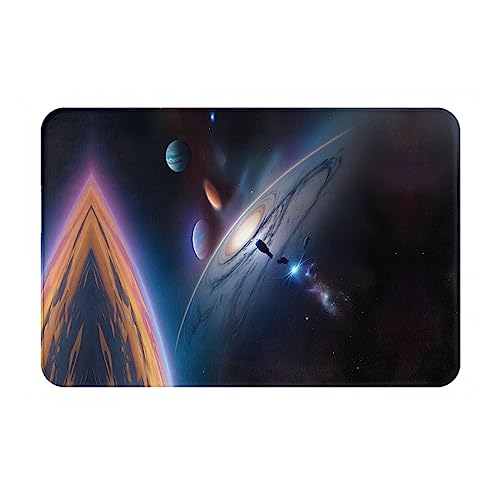 LiuMng A Fascinating Universe Winter-Fußmatte, 40,6 x 61 cm, wasserabsorbierende, rutschfeste Fußmatten für Vorder- und Hintertür/Willkommensmatte von LiuMng