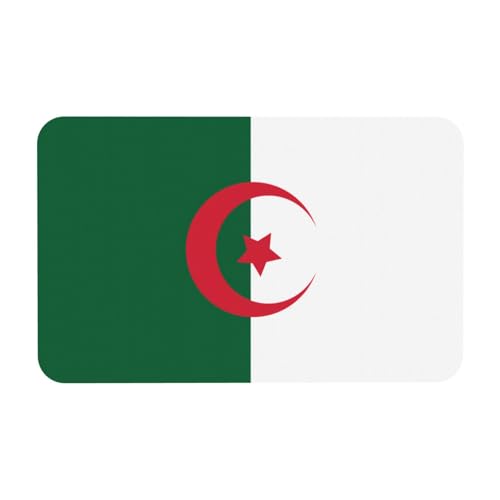 LiuMng Badematte mit Algerien-Flagge und Kieselgur-Motiv, saugfähig, Duschmatte, Badezimmerläufer, Teppich, Bodenmatte, passt unter die Tür LiuMng Badematte mit Algerien-Flagge und Kieselgur-Motiv, saugfähig, Duschmatte, Badezimmerläufer, Teppich, Bodenmatte, passt unter die Tür von LiuMng