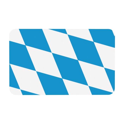 LiuMng Badematte mit Bayerischer Flagge, Kieselgur-Motiv, saugfähig, Duschmatte, Badezimmerläufer, Teppich, Bodenmatte, passt unter die Tür LiuMng Badematte mit Bayerischer Flagge, Kieselgur-Motiv, saugfähig, Duschmatte, Badezimmerläufer, Teppich, Bodenmatte, passt unter die Tür von LiuMng