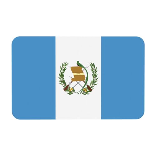 LiuMng Badematte mit Flagge von Guatemala, Kieselgur-Motiv, saugfähig, Duschmatte, Badezimmerläufer, Teppich, Bodenmatte, passt unter die Tür LiuMng Badematte mit Flagge von Guatemala, Kieselgur-Motiv, saugfähig, Duschmatte, Badezimmerläufer, Teppich, Bodenmatte, passt unter die Tür von LiuMng