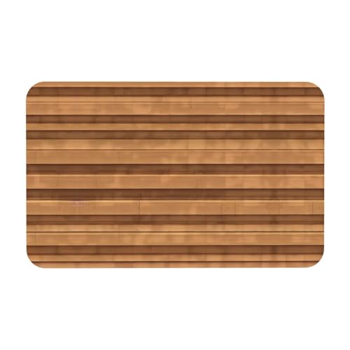 LiuMng Badematte mit Holzstrukturdruck, Kieselgur, saugfähig, Badezimmerläufer, Teppich, Bodenmatte, passt unter die Tür LiuMng Badematte mit Holzstrukturdruck, Kieselgur, saugfähig, Badezimmerläufer, Teppich, Bodenmatte, passt unter die Tür von LiuMng