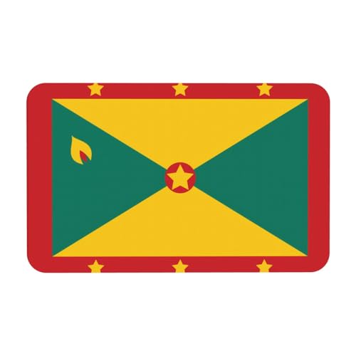 LiuMng Badematte mit Motiv "Flagge von Grenada" – saugfähige Duschmatte, Badezimmerläufer, Teppich, Bodenmatte, passt unter die Tür LiuMng Badematte mit Motiv "Flagge von Grenada" – saugfähige Duschmatte, Badezimmerläufer, Teppich, Bodenmatte, passt unter die Tür von LiuMng