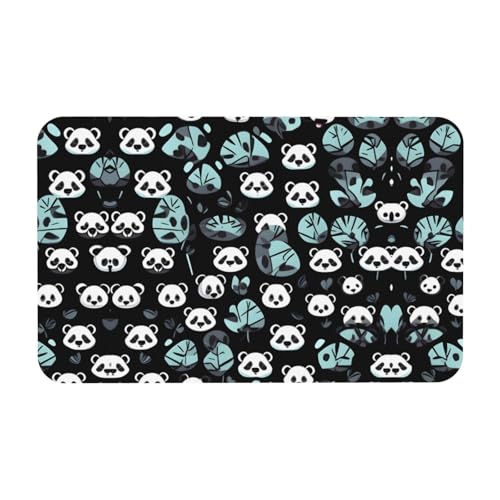 LiuMng Badematte mit Panda-Gesicht, Kieselgur, saugfähig, Badvorleger, Badläufer, Bodenmatte, passend unter die Tür, Schwarz und Weiß LiuMng Badematte mit Panda-Gesicht, Kieselgur, saugfähig, Badvorleger, Badläufer, Bodenmatte, passend unter die Tür, Schwarz und Weiß von LiuMng