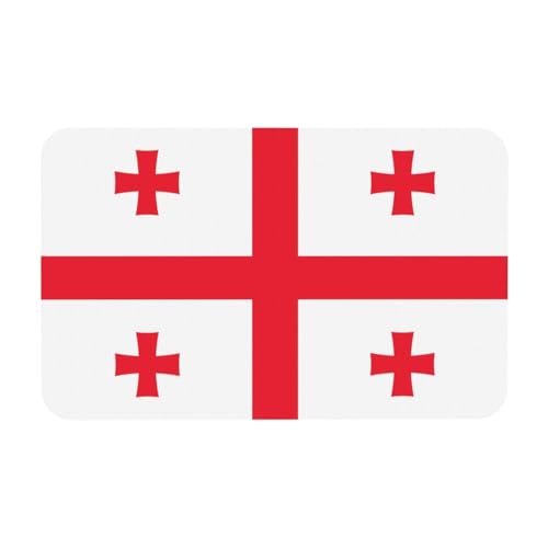 LiuMng Badvorleger mit Flagge von Georgia, Kieselgur-Motiv, saugfähig, Duschmatte, Badezimmerläufer, Teppich, Bodenmatte, passt unter die Tür LiuMng Badvorleger mit Flagge von Georgia, Kieselgur-Motiv, saugfähig, Duschmatte, Badezimmerläufer, Teppich, Bodenmatte, passt unter die Tür von LiuMng