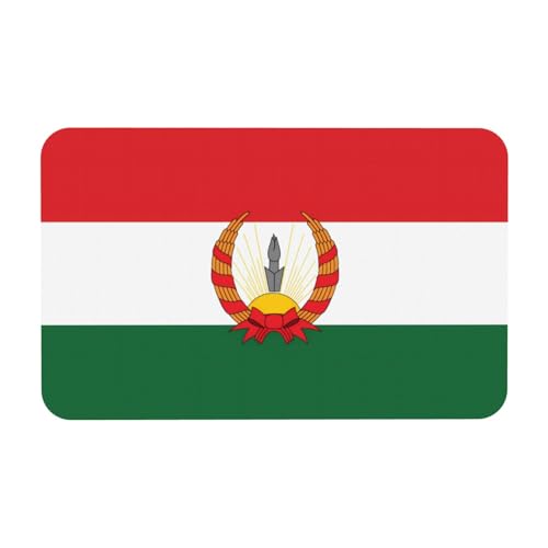 LiuMng Badvorleger mit Flagge von Mahabad, Kieselgur-Motiv, saugfähig, Badläufer, Teppich, Bodenmatte, passt unter die Tür LiuMng Badvorleger mit Flagge von Mahabad, Kieselgur-Motiv, saugfähig, Badläufer, Teppich, Bodenmatte, passt unter die Tür von LiuMng