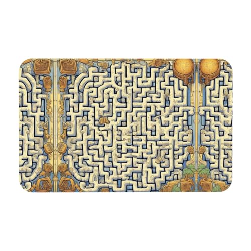LiuMng Badvorleger mit Labyrinth-Schatzkarten-Druck, Kieselgur-Erde, saugfähige Duschmatte, Badezimmerläufer, Teppich, Bodenmatte, passt unter die Tür LiuMng Badvorleger mit Labyrinth-Schatzkarten-Druck, Kieselgur-Erde, saugfähige Duschmatte, Badezimmerläufer, Teppich, Bodenmatte, passt unter die Tür von LiuMng