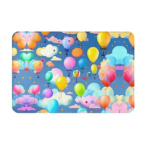 LiuMng Bunte Luftballons, Winter-Fußmatte, 40,6 x 61 cm, wasserabsorbierend, rutschfest, Fußmatten für Vorder- und Hintertür/Willkommensmatte LiuMng Bunte Luftballons, Winter-Fußmatte, 40,6 x 61 cm, wasserabsorbierend, rutschfest, Fußmatten für Vorder- und Hintertür/Willkommensmatte von LiuMng
