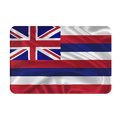 LiuMng Fußmatte für alle Jahreszeiten, Motiv: Flagge von Hawaii, wasserabsorbierend, rutschfest, Fußmatten für Vorder- und Hintertür, Schuhkratzer, 40,6 x 61 cm LiuMng Fußmatte für alle Jahreszeiten, Motiv: Flagge von Hawaii, wasserabsorbierend, rutschfest, Fußmatten für Vorder- und Hintertür, Schuhkratzer, 40,6 x 61 cm von LiuMng