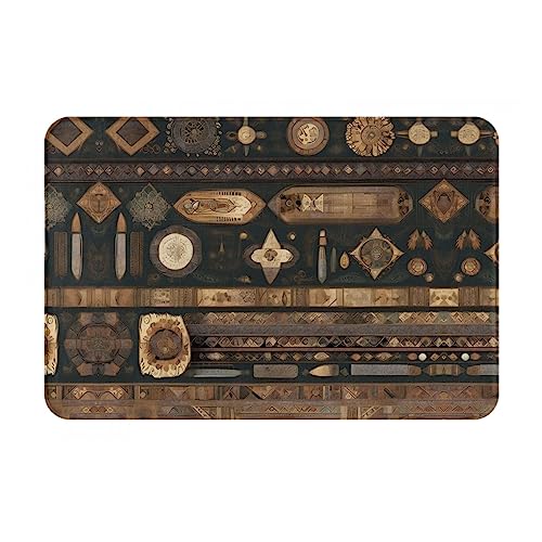 LiuMng Fußmatte im böhmischen Stil, für alle Jahreszeiten, wasserabsorbierend, rutschfest, Fußmatten für Vorder- und Hintertür, Schuhkratzer, 40,6 x 61 cm LiuMng Fußmatte im böhmischen Stil, für alle Jahreszeiten, wasserabsorbierend, rutschfest, Fußmatten für Vorder- und Hintertür, Schuhkratzer, 40,6 x 61 cm von LiuMng