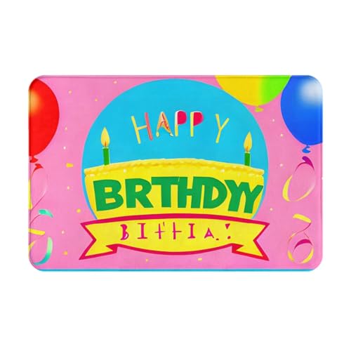 LiuMng Happy Birthday Luftballon-Winter-Fußmatte, 40,6 x 61 cm, wasserabsorbierende, rutschfeste Fußmatten für Vorder- und Hintertür/Willkommensmatte LiuMng Happy Birthday Luftballon-Winter-Fußmatte, 40,6 x 61 cm, wasserabsorbierende, rutschfeste Fußmatten für Vorder- und Hintertür/Willkommensmatte von LiuMng