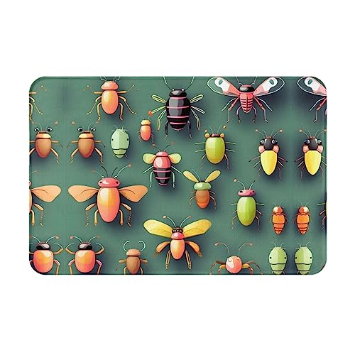 LiuMng Insect Atlas Winter-Fußmatte, 40,6 x 61 cm, wasserabsorbierende, rutschfeste Fußmatten für Vorder- und Hintertür/Willkommensmatte LiuMng Insect Atlas Winter-Fußmatte, 40,6 x 61 cm, wasserabsorbierende, rutschfeste Fußmatten für Vorder- und Hintertür/Willkommensmatte von LiuMng