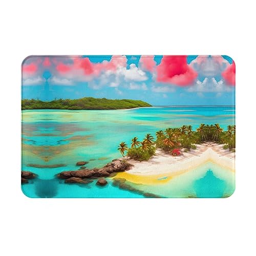 LiuMng Karibiklandschaft Ganzjahres-Fußmatte, wasserabsorbierend, rutschfest, Fußmatten für Vorder- und Hintertür, Schuhkratzer, 40,6 x 61 cm LiuMng Karibiklandschaft Ganzjahres-Fußmatte, wasserabsorbierend, rutschfest, Fußmatten für Vorder- und Hintertür, Schuhkratzer, 40,6 x 61 cm von LiuMng
