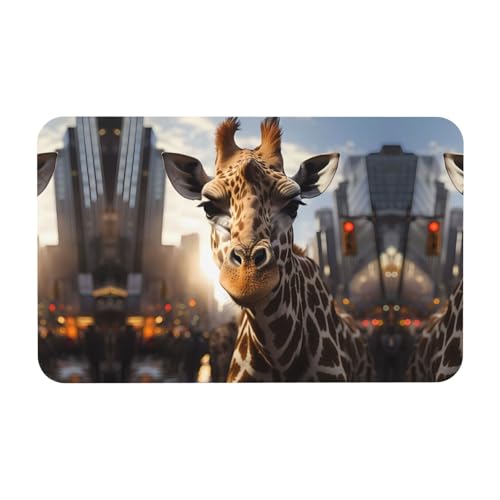 LiuMng New York Giraffe Street Print Kieselgur-Badematte – saugfähige Duschmatte, Badezimmerläufer, Teppich, Bodenmatte, passt unter die Tür LiuMng New York Giraffe Street Print Kieselgur-Badematte – saugfähige Duschmatte, Badezimmerläufer, Teppich, Bodenmatte, passt unter die Tür von LiuMng