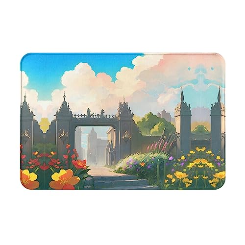 LiuMng Outside The Castle Gate Winter-Fußmatte, 40,6 x 61 cm, wasserabsorbierende, rutschfeste Fußmatten für Haustür/Willkommensmatte von LiuMng