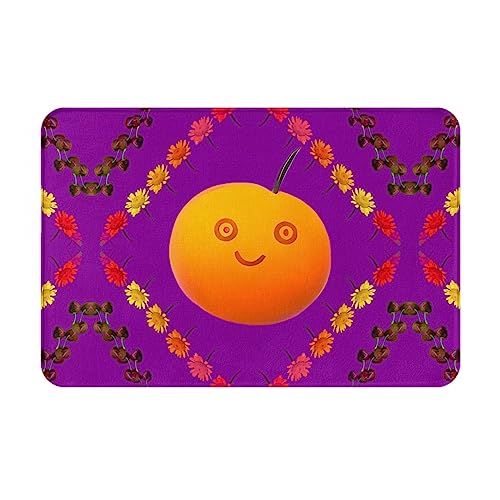 LiuMng Smiley Fußmatte für alle Jahreszeiten, wasserabsorbierend, rutschfest, für Vorder- und Hintertür, Schuhkratzer, 40,6 x 61 cm, Orange LiuMng Smiley Fußmatte für alle Jahreszeiten, wasserabsorbierend, rutschfest, für Vorder- und Hintertür, Schuhkratzer, 40,6 x 61 cm, Orange von LiuMng