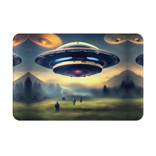 LiuMng UFO Landing Winter-Fußmatte, 40,6 x 61 cm, wasserabsorbierend, rutschfest, Fußmatten für Vorder- und Hintertür/Willkommensmatte LiuMng UFO Landing Winter-Fußmatte, 40,6 x 61 cm, wasserabsorbierend, rutschfest, Fußmatten für Vorder- und Hintertür/Willkommensmatte von LiuMng