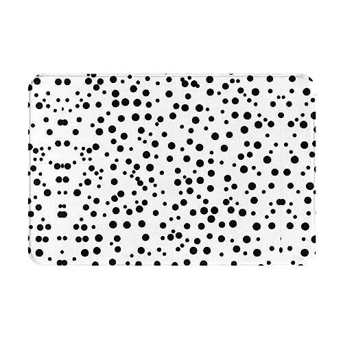LiuMng Winter-Fußmatte, Schwarz/Weiß, gepunktet, 40,6 x 61 cm, wasserabsorbierend, rutschfest, Fußmatten für Vorder- und Hintertür/Willkommensmatte LiuMng Winter-Fußmatte, Schwarz/Weiß, gepunktet, 40,6 x 61 cm, wasserabsorbierend, rutschfest, Fußmatten für Vorder- und Hintertür/Willkommensmatte von LiuMng
