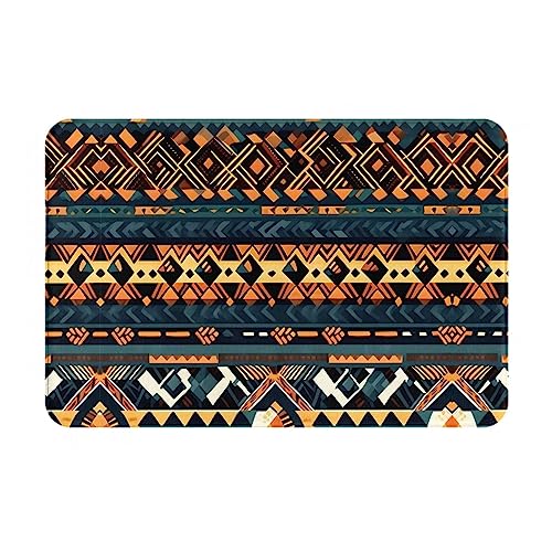 LiuMng Winter-Fußmatte, afrikanische Stammesmuster, ethnische Textur, 40,6 x 61 cm, wasserabsorbierend, rutschfest, Fußmatten für Vorder- und Hintertür/Willkommensmatte LiuMng Winter-Fußmatte, afrikanische Stammesmuster, ethnische Textur, 40,6 x 61 cm, wasserabsorbierend, rutschfest, Fußmatten für Vorder- und Hintertür/Willkommensmatte von LiuMng