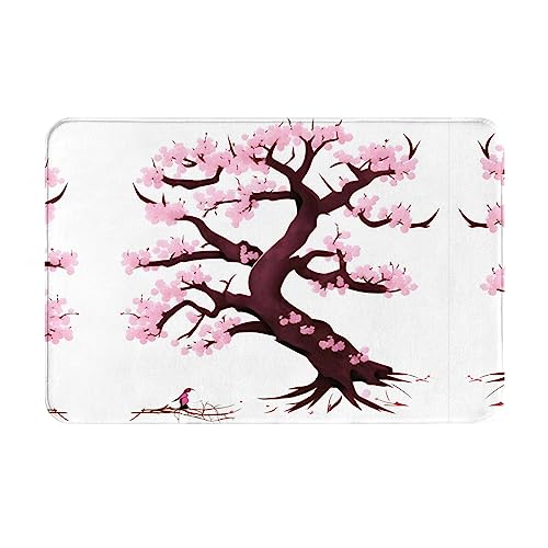 LiuMng Winter-Fußmatte mit Kirschblütenbaum, 40,6 x 61 cm, wasserabsorbierend, rutschfest, Fußmatten für Haustür/Willkommensmatte LiuMng Winter-Fußmatte mit Kirschblütenbaum, 40,6 x 61 cm, wasserabsorbierend, rutschfest, Fußmatten für Haustür/Willkommensmatte von LiuMng