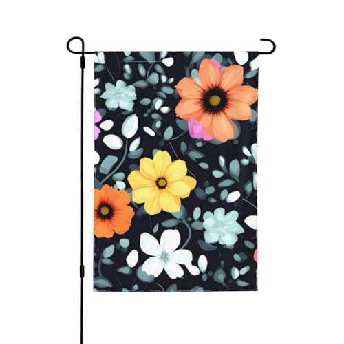Schöne bunte Blumen Druck doppelseitige Gartenflagge – farbecht Urlaub hängen Banner für Hofdekoration Willkommensschild 31,8 x 45,7 cm Schöne bunte Blumen Druck doppelseitige Gartenflagge – farbecht Urlaub hängen Banner für Hofdekoration Willkommensschild 31,8 x 45,7 cm von LiuMng