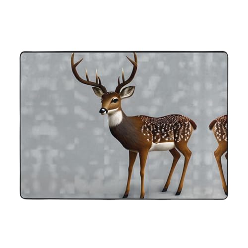 Teppich, groß, Flanellstoff, für Schlafzimmer, Büro, Badezimmer, 203,2 x 147,3 cm, Pflaume Teppich, groß, Flanellstoff, für Schlafzimmer, Büro, Badezimmer, 203,2 x 147,3 cm, Pflaume von LiuMng