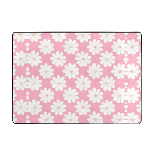 Teppich mit Kamelien-Muster, 203,2 x 147,3 cm, große Fläche, Flanellstoff, Fußmatte für Schlafzimmer, Büro, Badezimmer Teppich mit Kamelien-Muster, 203,2 x 147,3 cm, große Fläche, Flanellstoff, Fußmatte für Schlafzimmer, Büro, Badezimmer von LiuMng